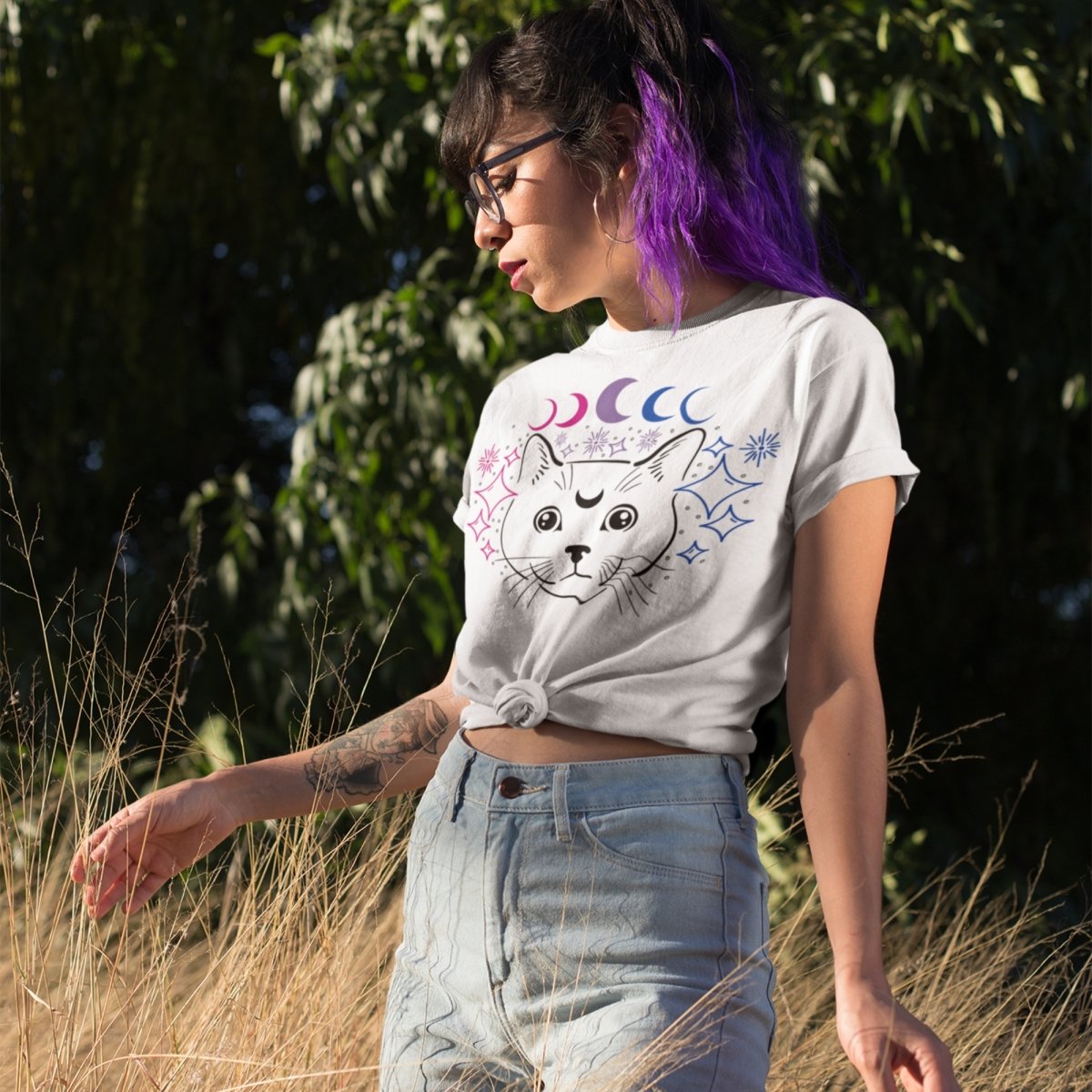 Bisexual Celestial Cat Shirt - On Trend Shirts