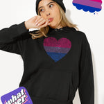 Bisexual Fingerprint Heart Hoodie - On Trend Shirts