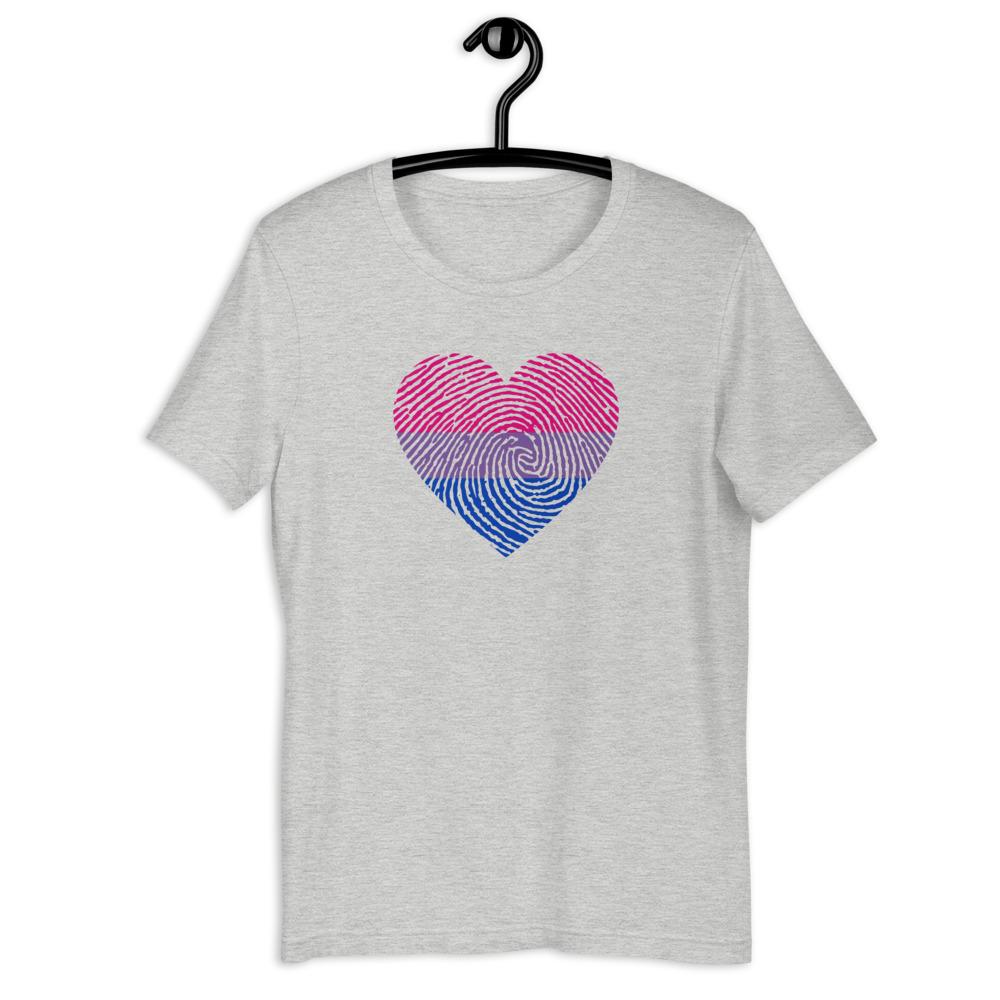 Bisexual Fingerprint Heart Shirt - On Trend Shirts
