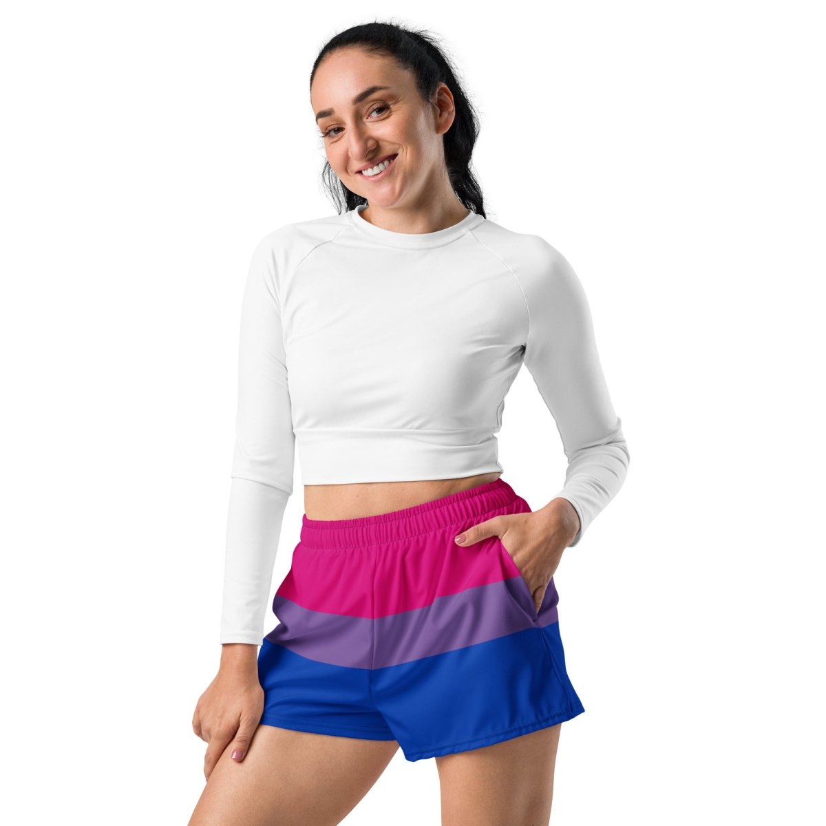 Bisexual Flag Athletic Shorts - On Trend Shirts