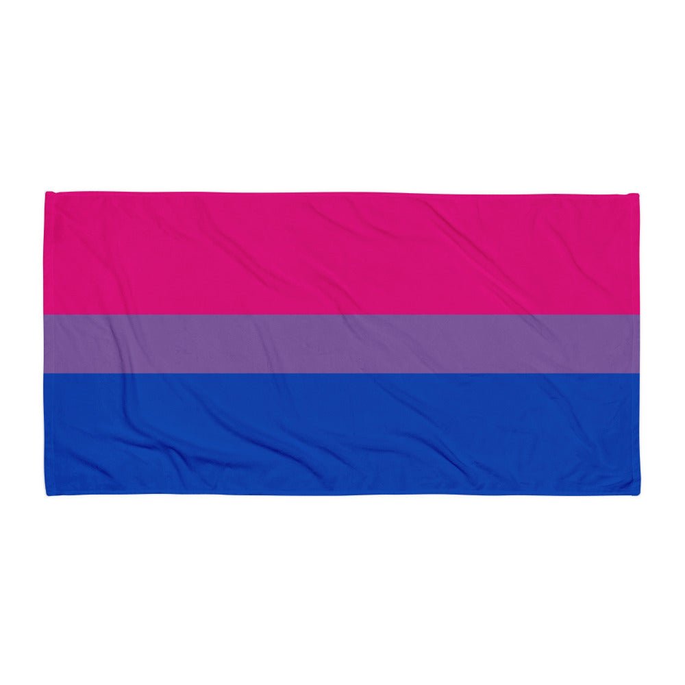 Bisexual Flag Beach Towel - On Trend Shirts