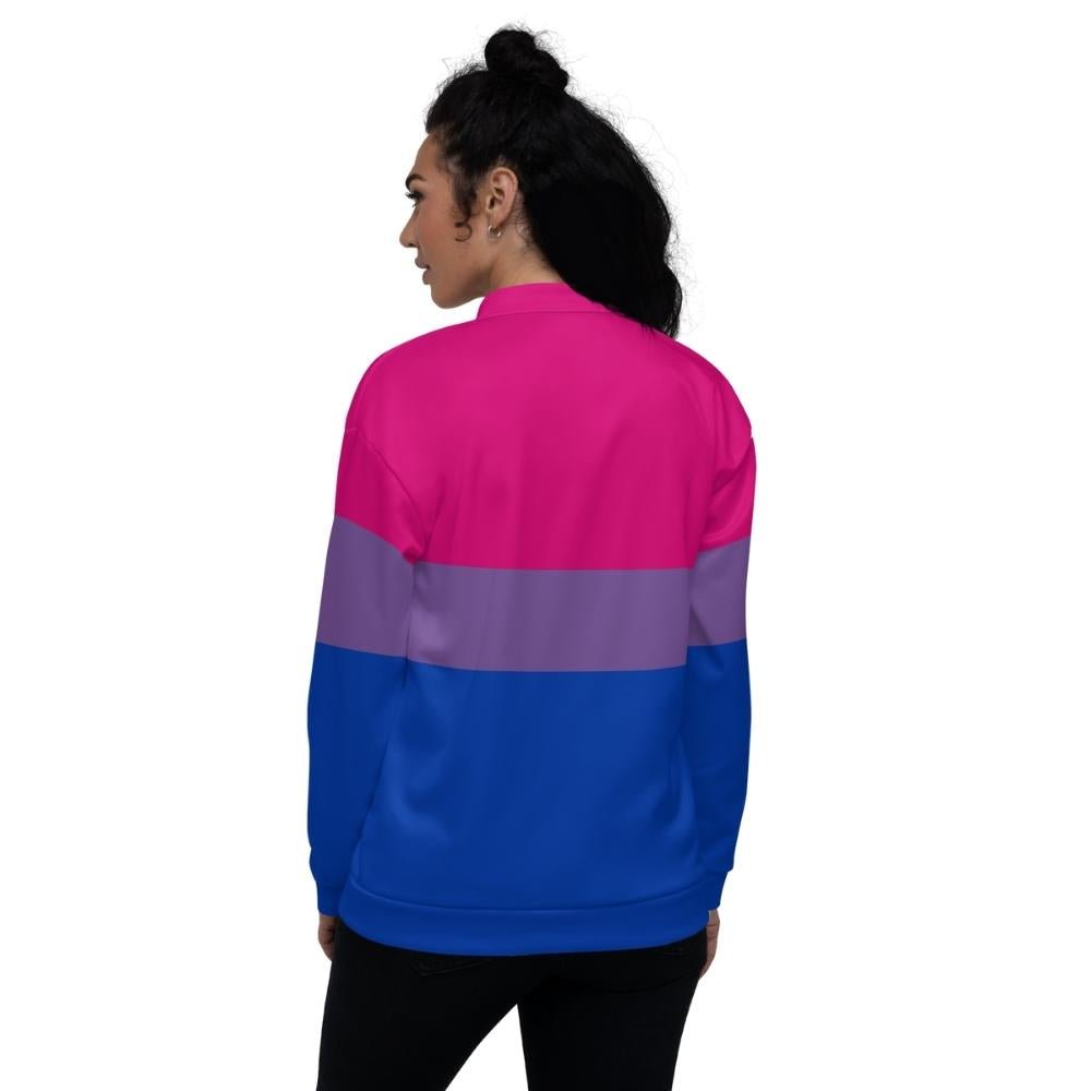 Bisexual Flag Bomber Jacket - On Trend Shirts