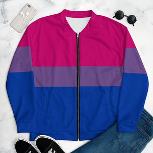 Bisexual Flag Bomber Jacket - On Trend Shirts