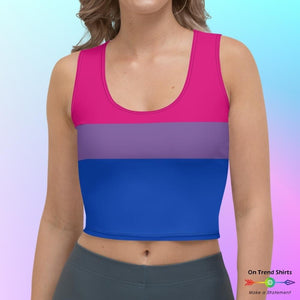 Bisexual Flag Crop Top - On Trend Shirts