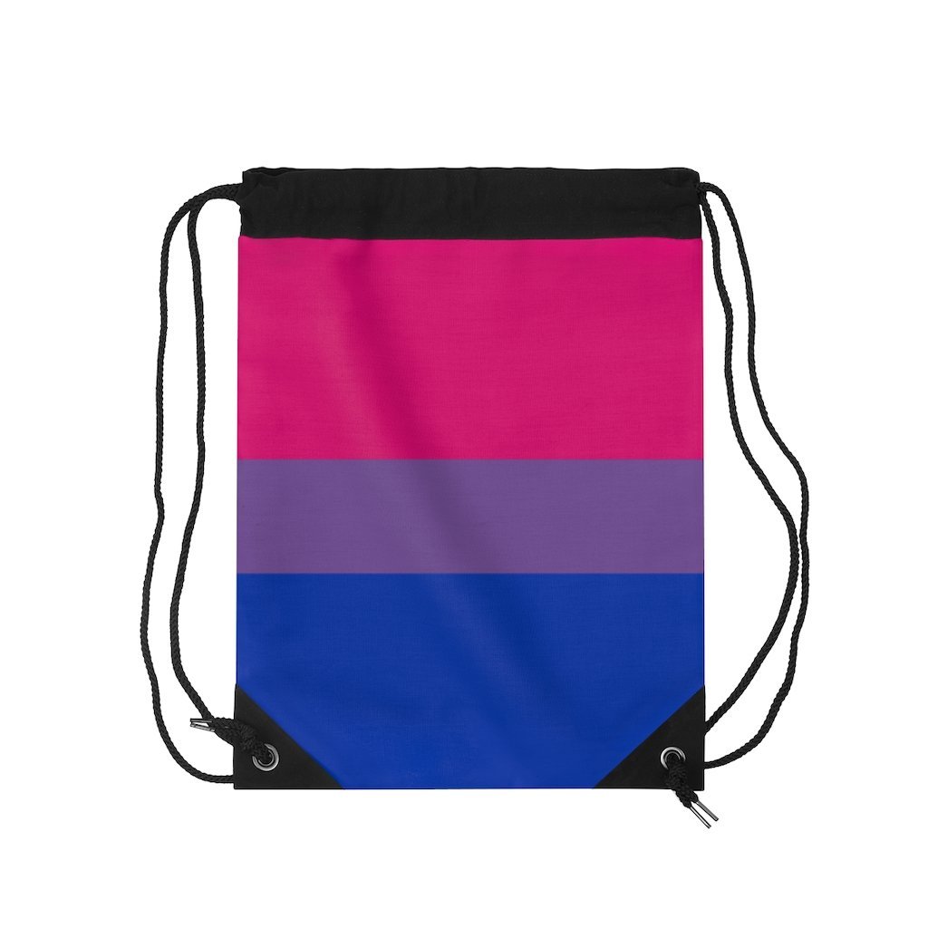 Bisexual Flag Drawstring Bag - On Trend Shirts