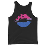 Bisexual Flag Lips Tank Top - On Trend Shirts