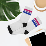 Bisexual Flag Socks - white - On Trend Shirts