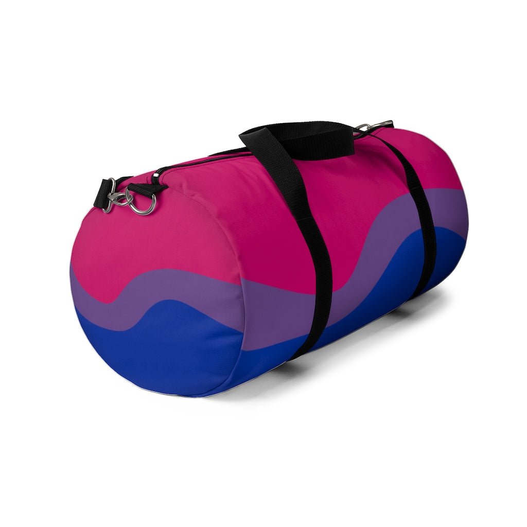 Bisexual Flag Wave Duffel Bag - On Trend Shirts
