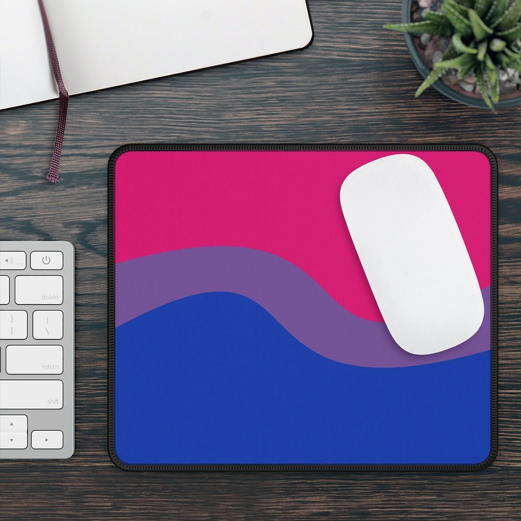Bisexual Flag Wave Gaming Mouse Pad - On Trend Shirts