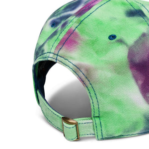 Bisexual Heart Embroidered Tie Dye Hat - On Trend Shirts