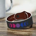Bisexual Moon Phases Wristband - On Trend Shirts