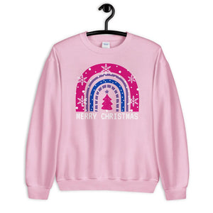 Bisexual Rainbow Christmas Sweatshirt - On Trend Shirts