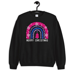 Bisexual Rainbow Christmas Sweatshirt - On Trend Shirts