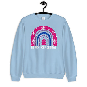 Bisexual Rainbow Christmas Sweatshirt - On Trend Shirts