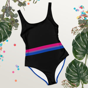 Bisexual Stripe One-Piece Swimsuit - On Trend Shirts