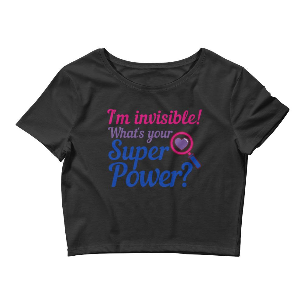 Bisexual Superpower Cropped Tee - On Trend Shirts