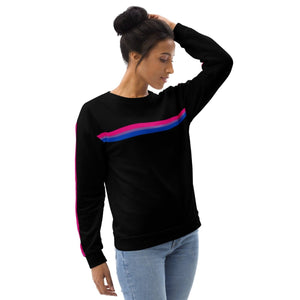 Black Bisexual Stripe Sweatshirt - On Trend Shirts