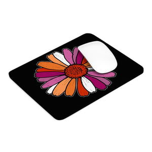 Black Lesbian Flower Mouse Pad - On Trend Shirts