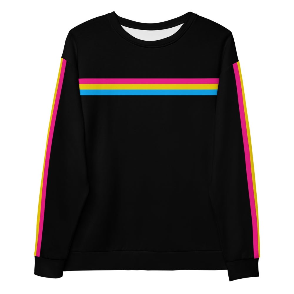 Black Pansexual Stripe Sweatshirt - On Trend Shirts