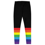 Black Rainbow Flag Leggings - On Trend Shirts
