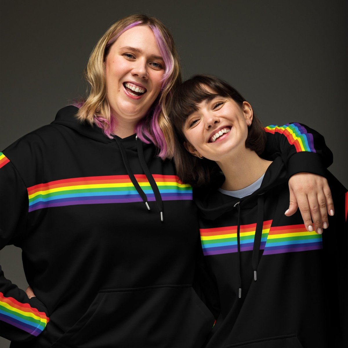 Black Rainbow Stripe Leggings  Retro Pride Leggings - On Trend Shirts – On  Trend Shirts