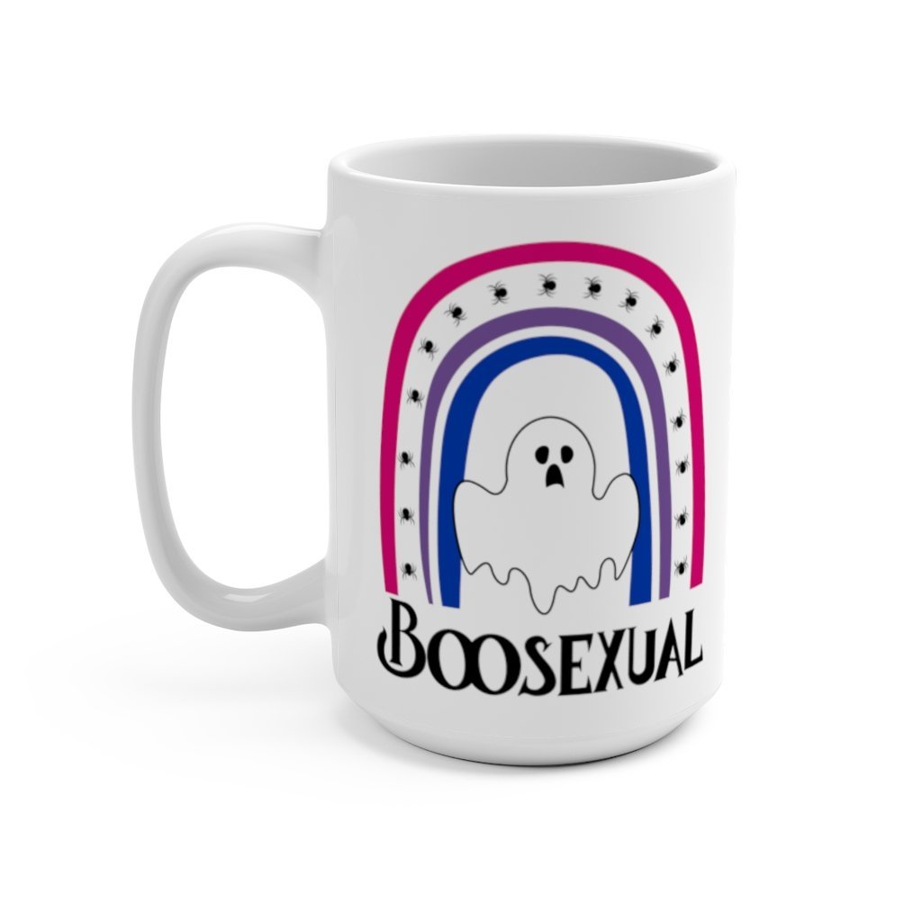Boosexual Bisexual Rainbow Ghost Mug - On Trend Shirts