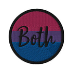 Both Bisexual Flag Embroidered Patch - On Trend Shirts
