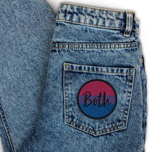 Both Bisexual Flag Embroidered Patch - On Trend Shirts