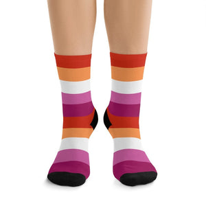 Community Lesbian Flag Socks - On Trend Shirts