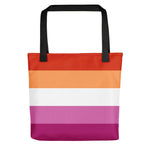 Community Lesbian Flag Tote Bag - On Trend Shirts