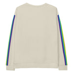 Cream Rainbow Stripe Sweatshirt - On Trend Shirts