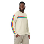 Cream Rainbow Stripe Sweatshirt - On Trend Shirts