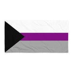 Demisexual Flag Beach Towel - On Trend Shirts