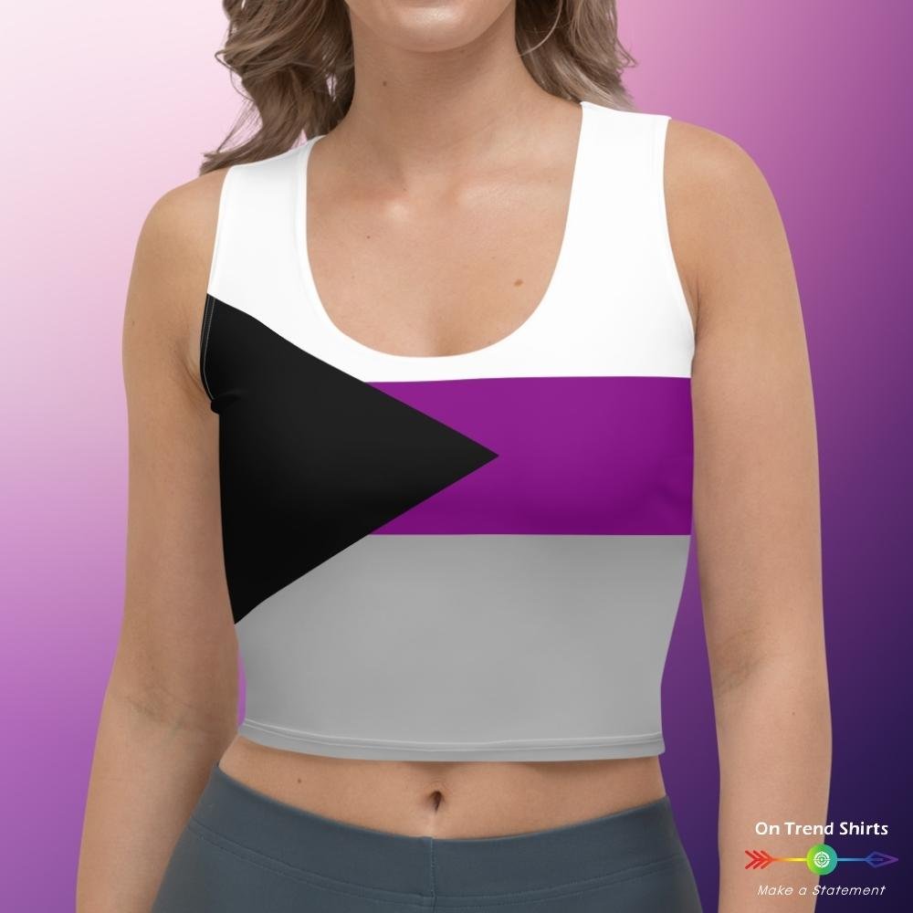 Demisexual Flag Crop Top - On Trend Shirts