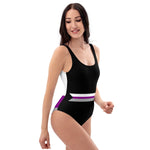 Demisexual Stripe One-Piece Swimsuit - On Trend Shirts