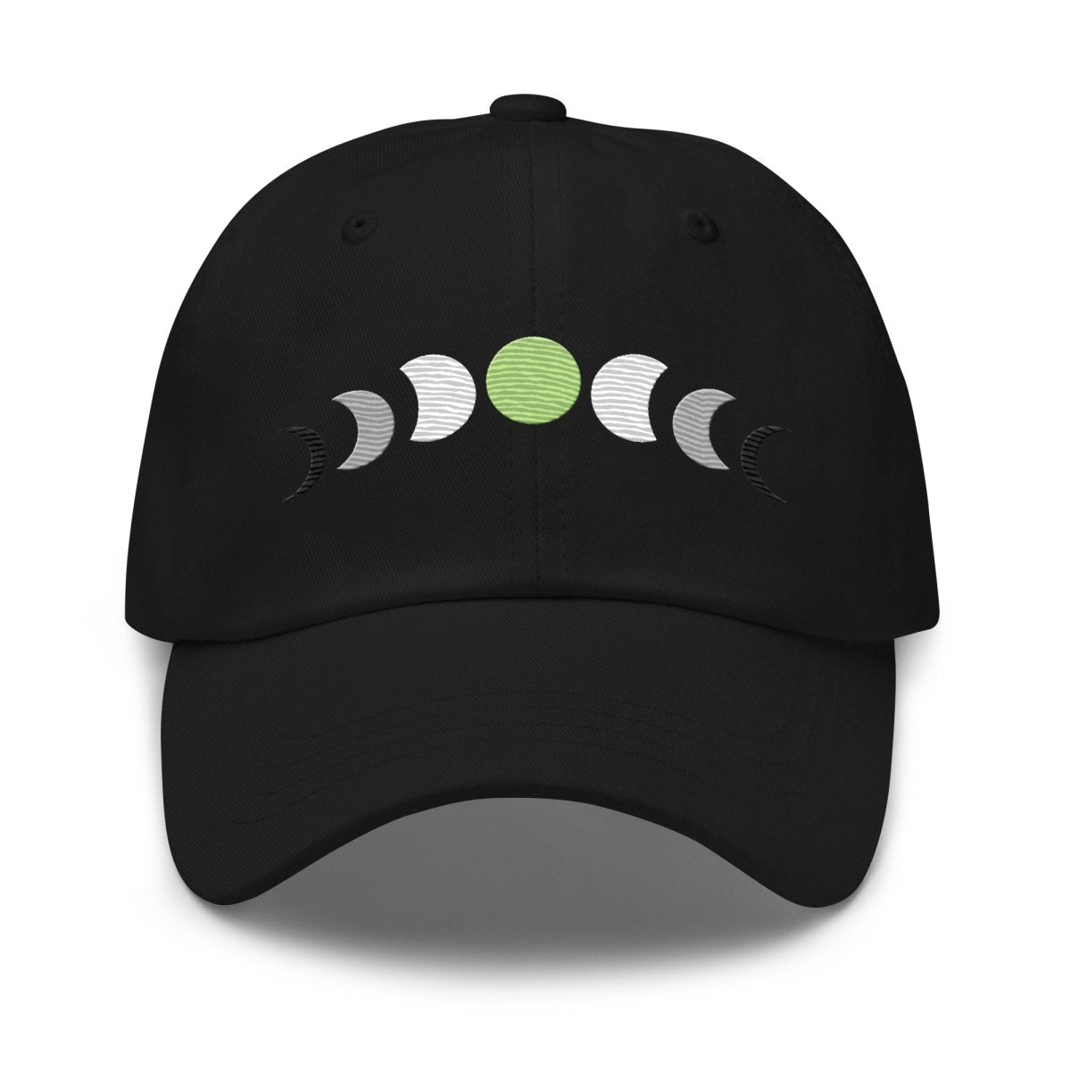 Embroidered Agender Moon Phases Dad Hat - On Trend Shirts