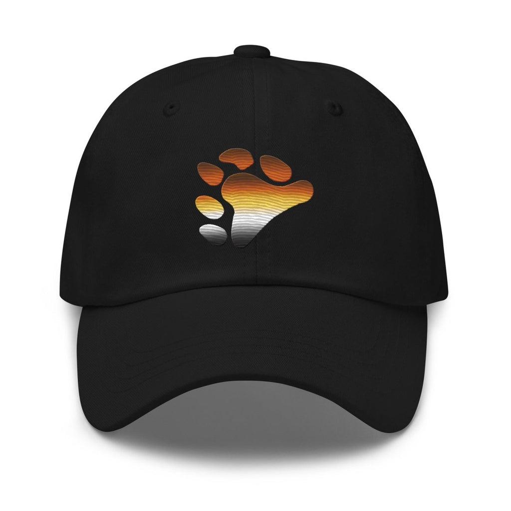 Embroidered Bear Pride Flag Paw Dad Hat - On Trend Shirts
