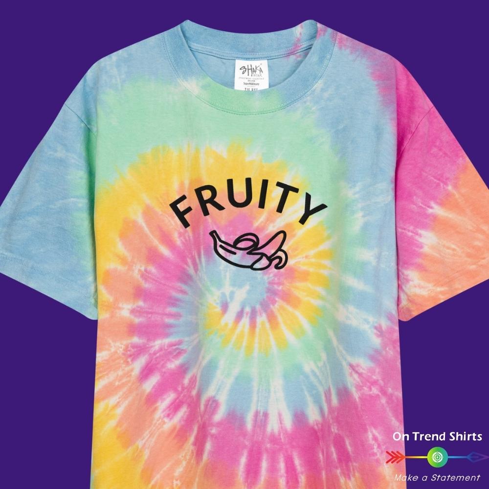 Light Tie-Dye Shaka Shirt, (embroidered color front logo) – Campervan Coffee