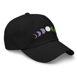 Embroidered Genderqueer Moon Phases Dad Hat - On Trend Shirts