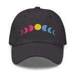 Embroidered Pansexual Moon Phases Dad Hat - On Trend Shirts