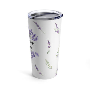 Purple Floral Sipping Tumbler