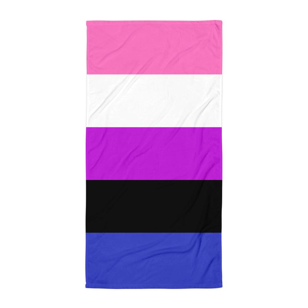 Genderfluid Flag Beach Towel - On Trend Shirts