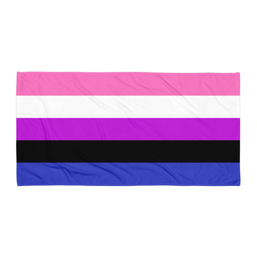 Genderfluid Flag Beach Towel - On Trend Shirts