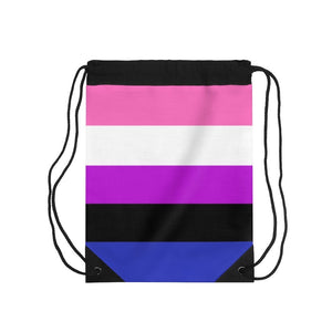 Genderfluid Flag Drawstring Bag - On Trend Shirts