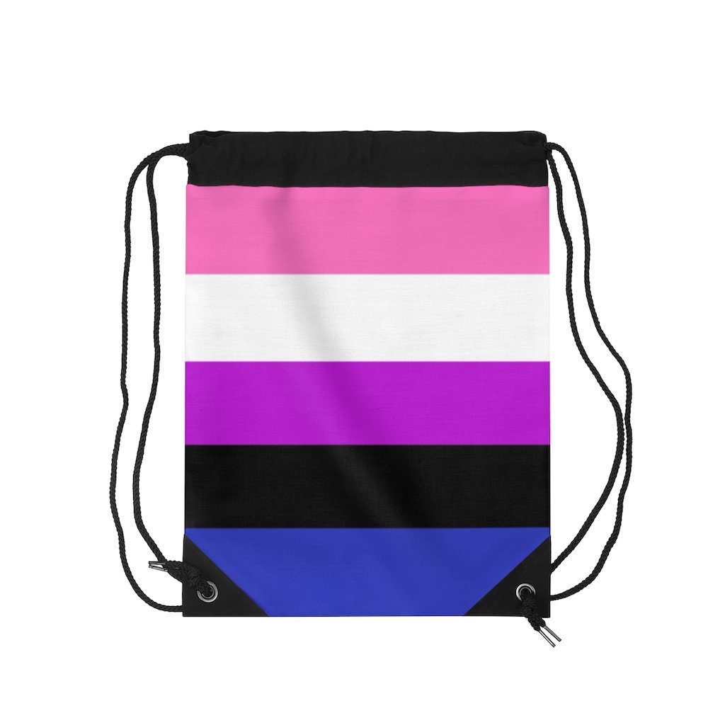 Genderfluid Flag Drawstring Bag - On Trend Shirts