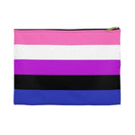 Genderfluid Flag Flat Zipper Pouch - On Trend Shirts