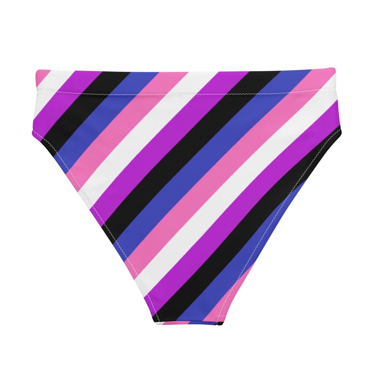 Genderfluid Flag Recycled High-Waisted Bikini Bottom - On Trend Shirts