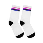 Genderfluid Flag Socks - white - On Trend Shirts