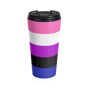 Genderfluid Flag Travel Mug - On Trend Shirts