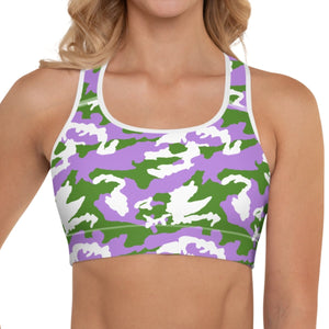Genderqueer Camouflage Sports Bra - On Trend Shirts